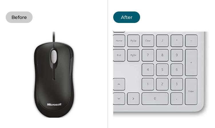 Replace the mouse with Mouse Keys on the numeric pad
